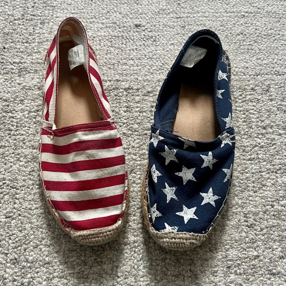 American Flag Espadrille Flats